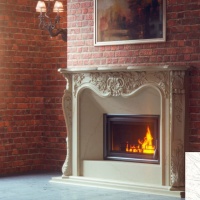 Портал для каміна Bravo Лондон Volakas мармур білий прямий Портал для каміна Bravo Лондон Volakas мармур білий прямий