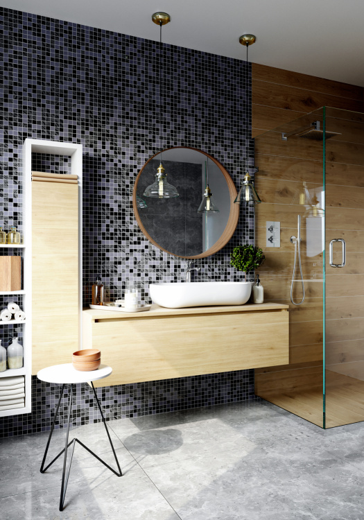 Мозаїка скляна Kotto Ceramica GMP 0425004 С3 print 3/grey nd/grey nw 300 x 300 х 4 ( 25 х 25 )