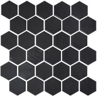 Мозаїка керамічна Kotto Ceramica HEXAGON H 6021 Black Mat 295 х 295 х 9