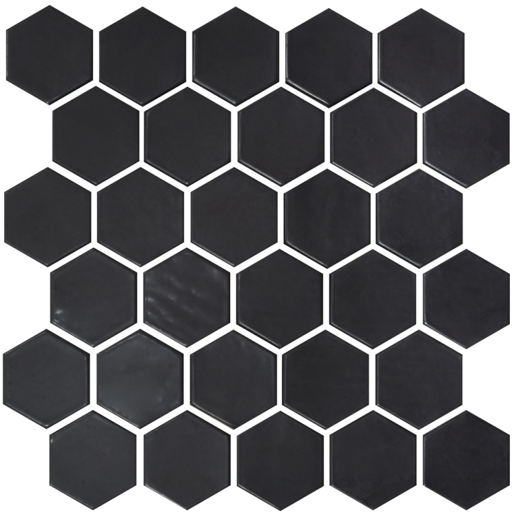 Мозаїка керамічна Kotto Ceramica HEXAGON H 6021 Black Mat 295 х 295 х 9