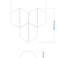 Мозаїка керамічна Kotto Ceramica TRAPEZE T X3 69001 White/Black Mat/Grey Shedol 262x264x9 (62x147) 0,043 м2 Мозаїка керамічна Kotto Ceramica TRAPEZE T X3 69001 White/Black Mat/Grey Shedol 262x264x9 (62x147) 0,043 м2