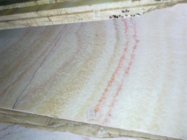 ONYX Yellow &amp; Red, Слеб онікса (сляб) 20мм