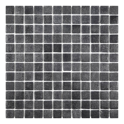 Мозаика из стекла AquaMo PW25209 Black 25x25x4 (317x317) мм глянцевая на сетке
