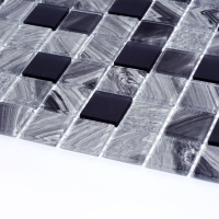 Мозаїка скляна Kotto Ceramica GMP 0425005 С2 print 3/Black mat 300 x 300 х 4 ( 25 х 25 )