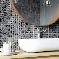 Мозаїка скляна Kotto Ceramica GMP 0425005 С2 print 3/Black mat 300 x 300 х 4 ( 25 х 25 )