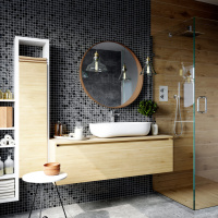 Мозаїка скляна Kotto Ceramica GMP 0425005 С2 print 3/Black mat 300 x 300 х 4 ( 25 х 25 )