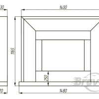 Портал для каміна Bravo Ріо Volakas + Nero Marquina мармур білий/чорний прямий Портал для каміна Bravo Ріо Volakas + Nero Marquina мармур білий/чорний прямий