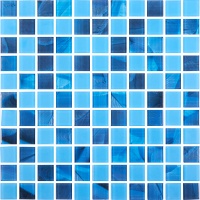 Мозаїка скляна Kotto Ceramica GMP 0425017 С2 print 19/blue D mat 300 x 300 х 4 (25 х 25)