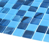 Мозаїка скляна Kotto Ceramica GMP 0425017 С2 print 19/blue D mat 300 x 300 х 4 (25 х 25)