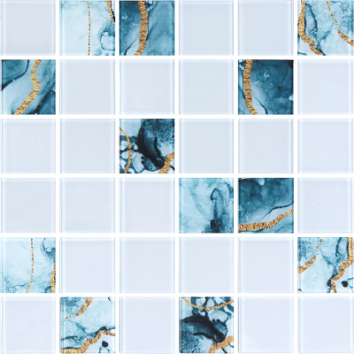 Мозаїка скляна Kotto Ceramica GMP 0848034 С2 print 37/ral 7047 300 x 300 х 8 ( 48 х 48 )