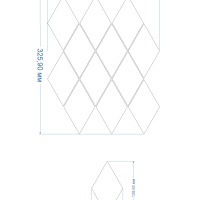 Мозаїка керамічна Kotto Ceramica DIAMOND W2 69002 White/print 51 264x314x9 (73x124) 0,058 м2 Мозаїка керамічна Kotto Ceramica DIAMOND W2 69002 White/print 51 264x314x9 (73x124) 0,058 м2