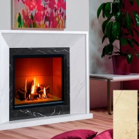 Портал для каміна Bravo Ріо Crema Marfil + Emperador Dark мармур бежевий/коричневий прямий Портал для каміна Bravo Ріо Crema Marfil + Emperador Dark мармур бежевий/коричневий прямий