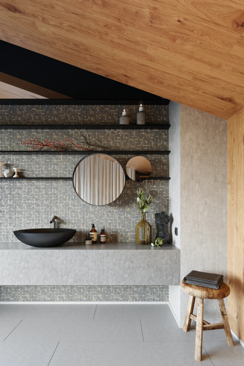 Мозаїка з керамограніту Kotto Ceramica MI7 10200402C Grigio Freddo 300 x 300 х 10 (прямокутник 10 x 20)