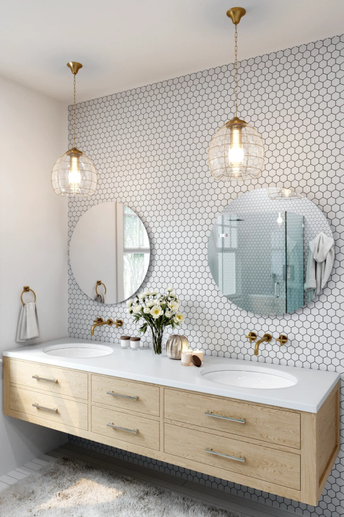 Мозаїка керамічна Kotto Ceramica HEXAGON H 6024 White 295 х 295 х 9