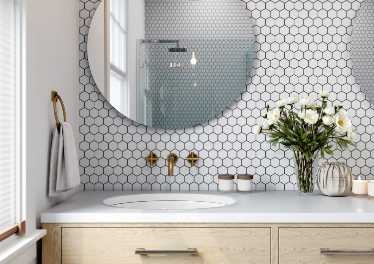 Мозаїка керамічна Kotto Ceramica HEXAGON H 6024 White 295 х 295 х 9