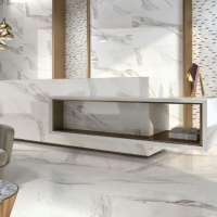 Мозаїка 187541 Dune Arcadia 29.8*30 біла із золотистими вставками.