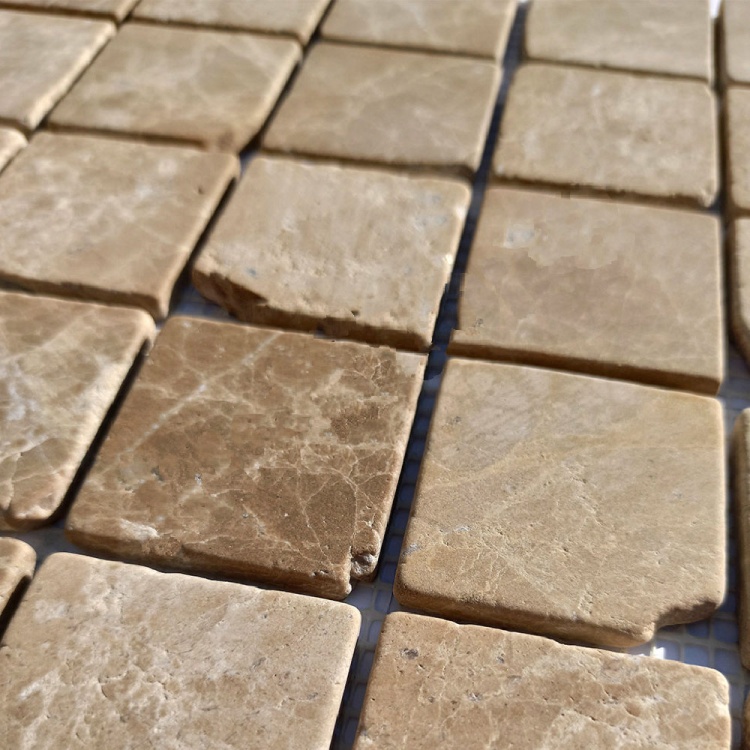 Мозаїка з мармуру Матова МКР-3СВА (47x47) Emperador Light