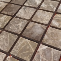 Мозаика из мрамора Матовая МКР-2СН (23x23) Emperador Light