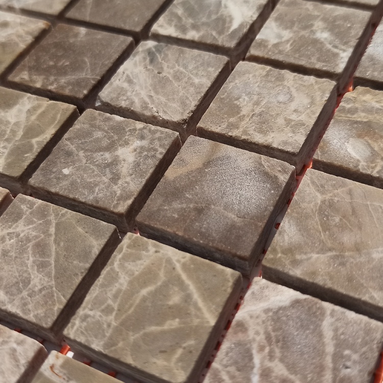 Мозаика из мрамора Матовая МКР-2СН (23x23) Emperador Light