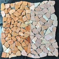 Мозаика из мрамораМатовая МКР-ХСВ (хаотичная) Terracotta Mix