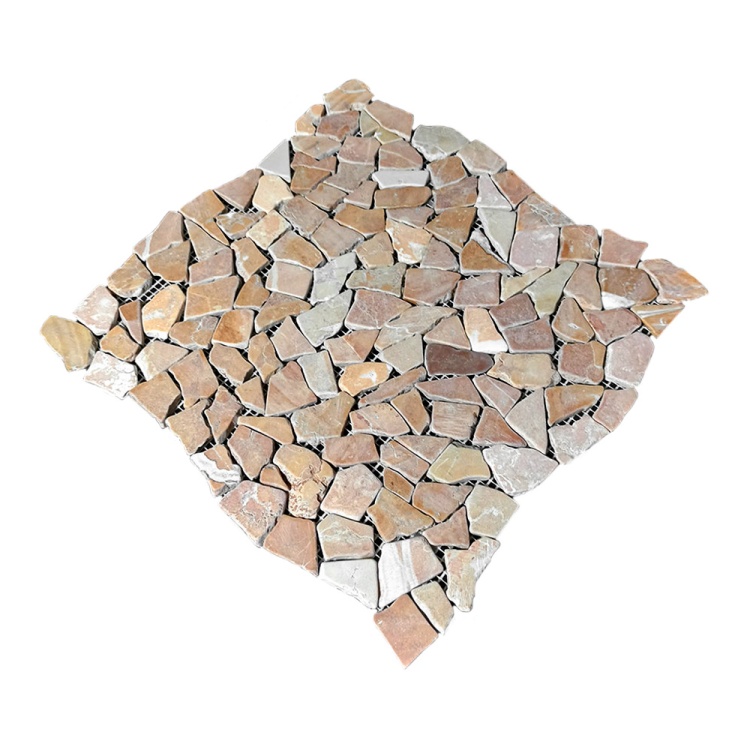 Мозаика из мрамораМатовая МКР-ХСВ (хаотичная) Terracotta Mix