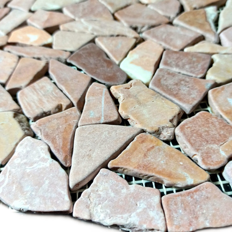 Мозаика из мрамораМатовая МКР-ХСВ (хаотичная) Terracotta Mix