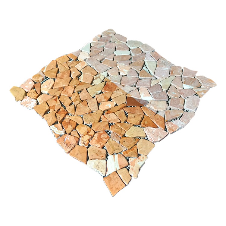 Мозаика из мрамораМатовая МКР-ХСВ (хаотичная) Terracotta Mix