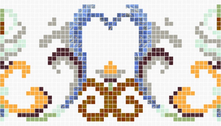 Мозаичный фриз D-CORE 557*317 мм. IF-41