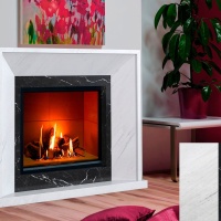 Портал для каміна Bravo Ріо Polaris + Nero Marquina мармур білий/чорний прямий Портал для каміна Bravo Ріо Polaris + Nero Marquina мармур білий/чорний прямий