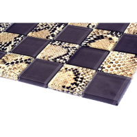 Мозаїка скляна Kotto Ceramica GMP 0848038 С2 print 38/ral 7039 300 x 300 х 8 ( 48 х 48 )