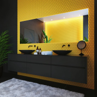 Мозаїка керамічна Kotto Ceramica HEXAGON H 6025 Dark Yellow 295 х 295 х 9