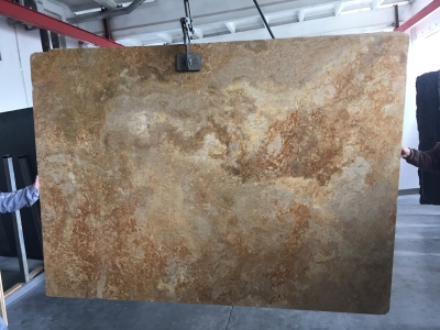 Travertine Gold Filled CC, Сляб травертину (сляб) 20мм