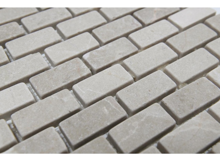 Мозаика Vivacer N2 Beige Marble Mosaic Tumbled Basket Brick