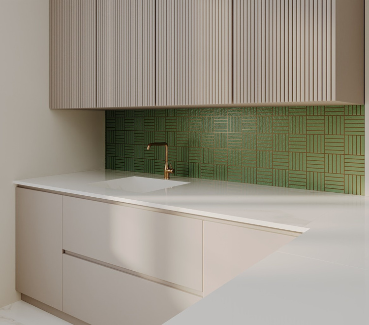 Мозаїка керамічна Kotto Ceramica Kit Kat K 6010 Forestgreen 252x300х9 (23х124)