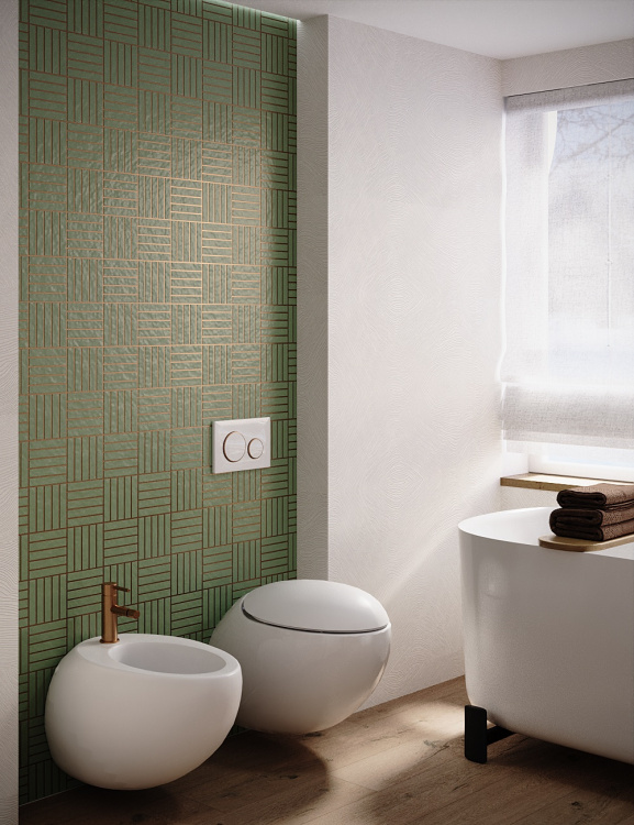 Мозаїка керамічна Kotto Ceramica Kit Kat K 6010 Forestgreen 252x300х9 (23х124)