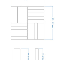 Мозаїка керамічна Kotto Ceramica Kit Kat K 6010 Forestgreen 252x300х9 (23х124)