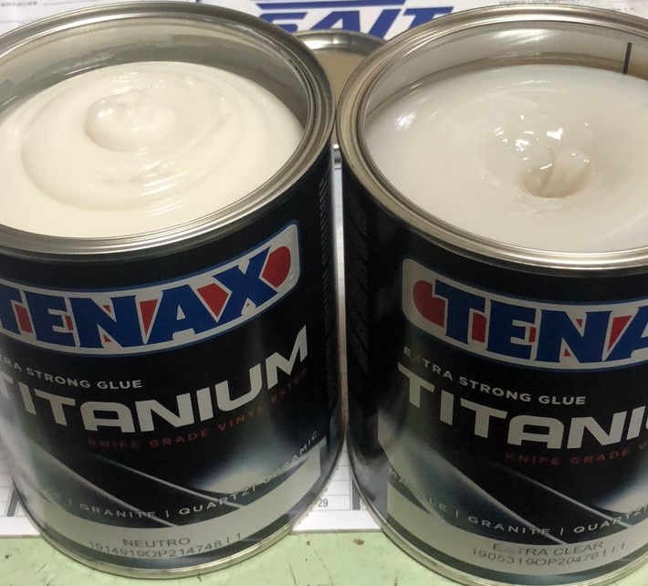 Білий клей Titanium Neutro для каменю (1 л) TENAX