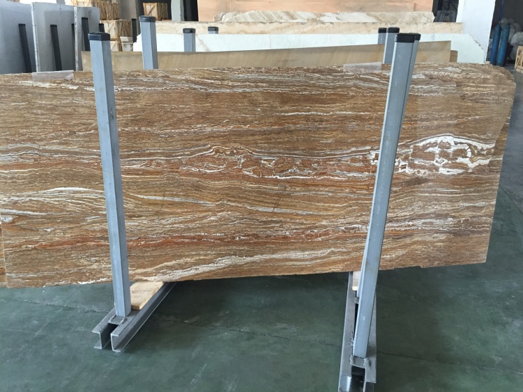 Travertine Ivy Brown VC, Слэб травертина (сляб) 20мм