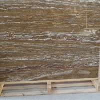 Travertine Ivy Brown VC, Слэб травертина (сляб) 20мм