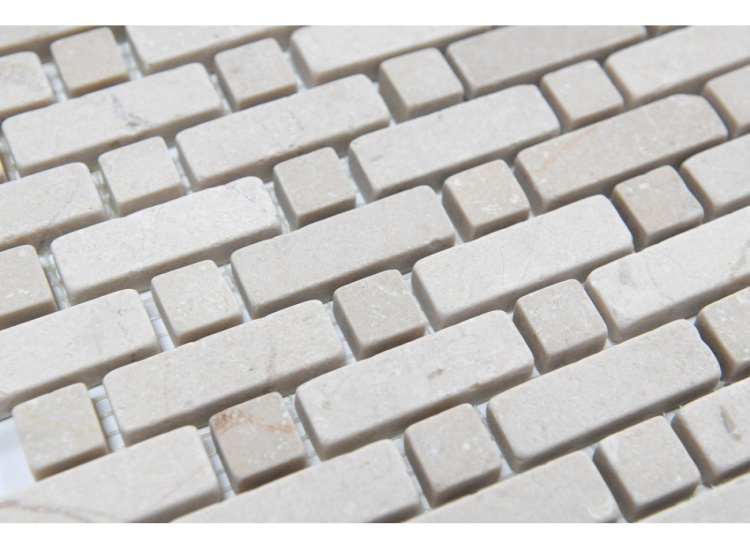 Мозаика Vivacer N21 Beige Marble Tumbled Brick Point
