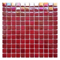 Мозаика из стекла AquaMo PL25321 Red 25x25x4 (317x317) мм глянцевая на сетке