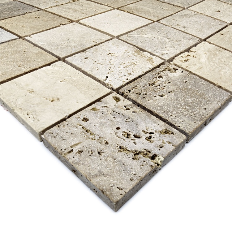 Мозаика из травертина Матовая МКР-3СН (47x47) Travertine Classic