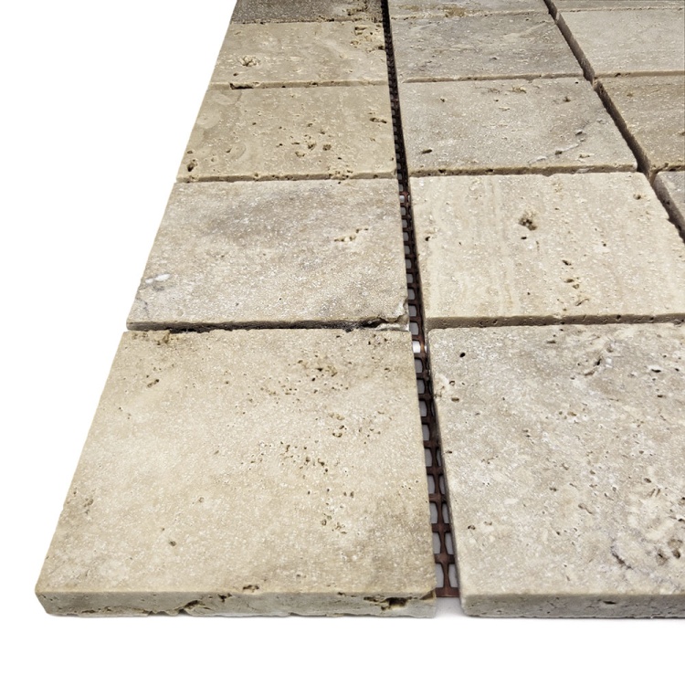 Мозаика из травертина Матовая МКР-3СН (47x47) Travertine Classic