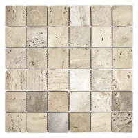 Мозаика из травертина Матовая МКР-3СН (47x47) Travertine Classic Мозаика из травертина Матовая МКР-3СН (47x47) Travertine Classic