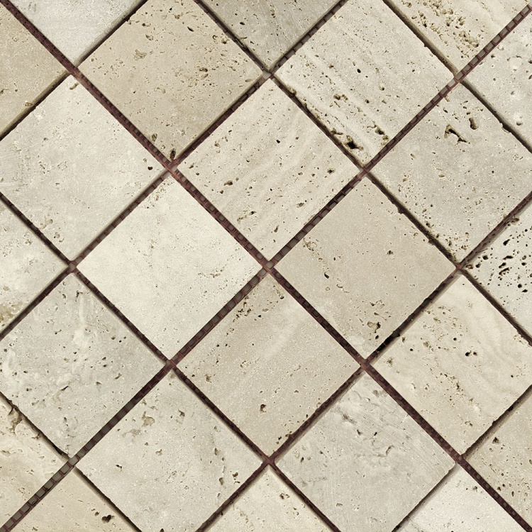 Мозаика из травертина Матовая МКР-3СН (47x47) Travertine Classic
