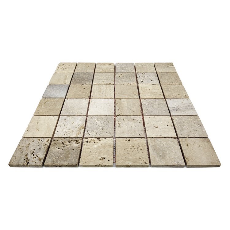 Мозаика из травертина Матовая МКР-3СН (47x47) Travertine Classic