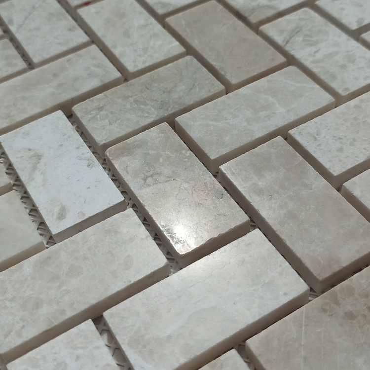 Мозаика из мрамора Полированная МКР-5П (47x23) Victoria Beige MB