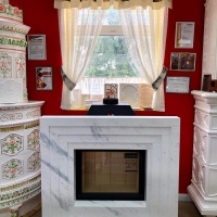 Портал для камина Bravo Сицилия Volakas мрамор белый прямой