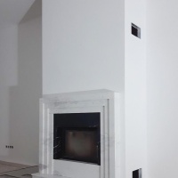 Портал для камина Bravo Сицилия Volakas мрамор белый прямой