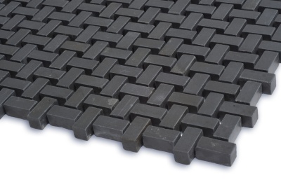 Мозаїка з керамограніту Kotto Ceramica MI7 10200406C Nero 300 x 300 х 10 (прямокутник 10 x 20)